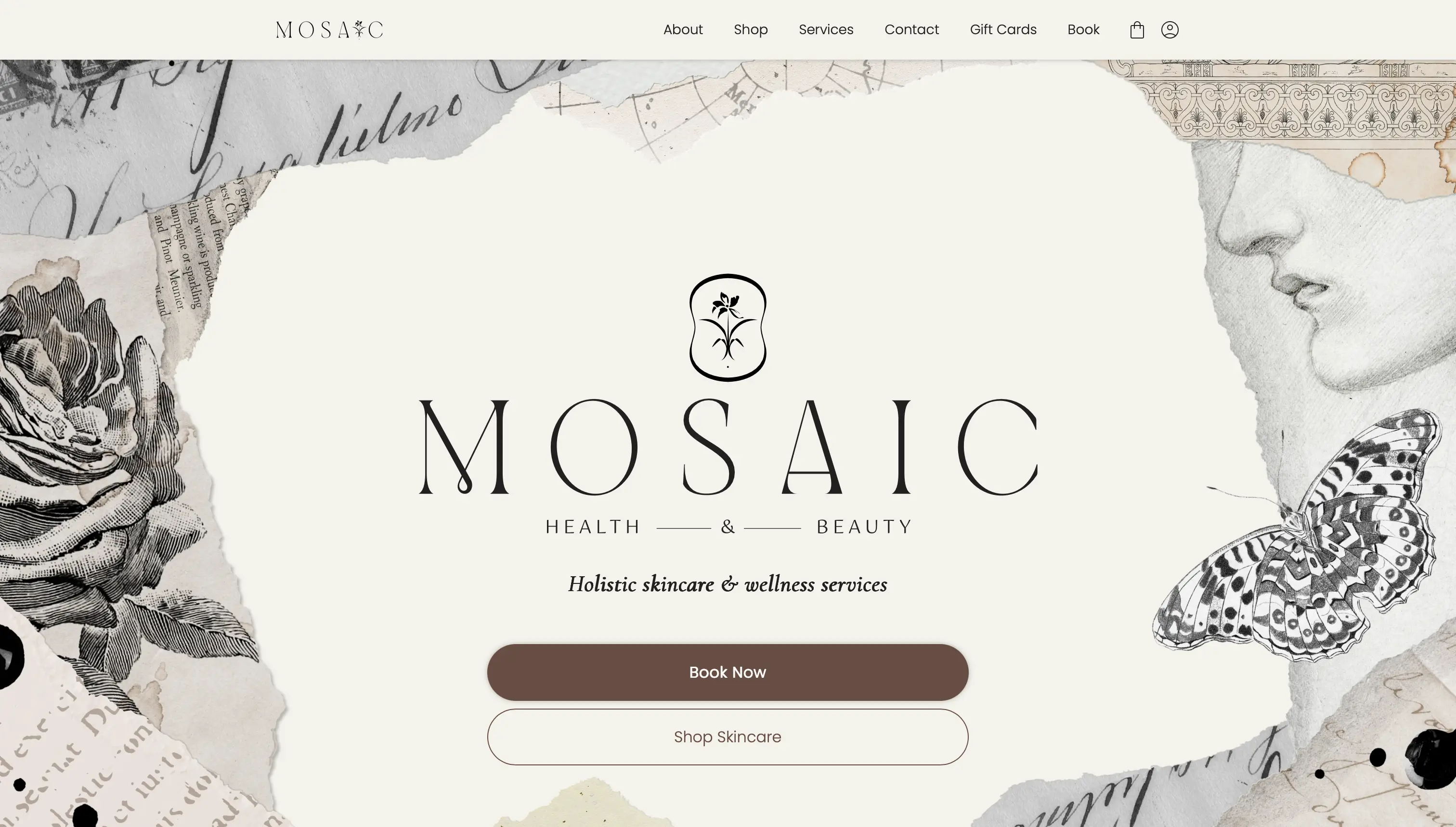 Mosaic Health & Beauty website